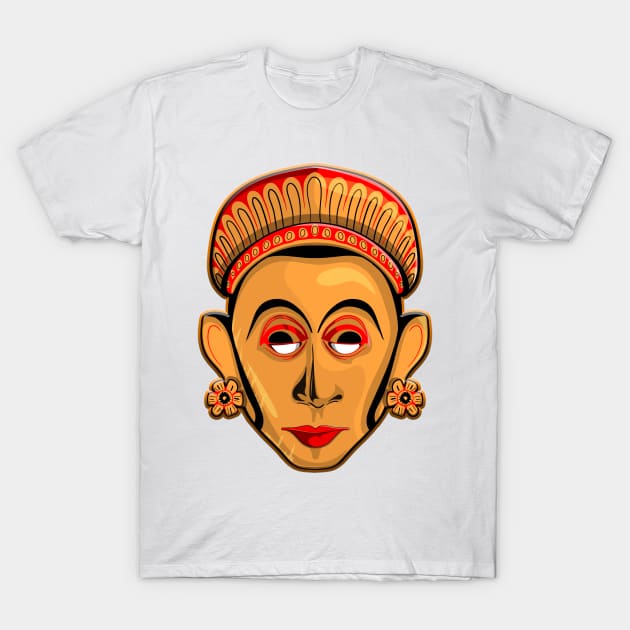 Sri Lankan traditional face masks design T-Shirt by Color-Lab